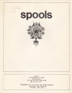 62. Rare Ginsberg Appearance in Early Gay Anthology: SPOOLS (1972) Image