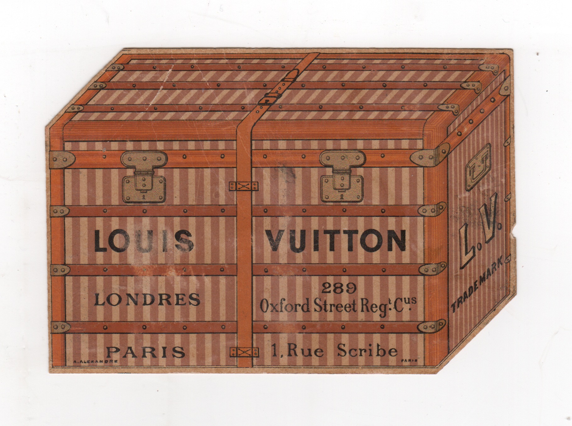116. [Louis Vuitton]. [Nineteenth Century Louis Vuitton Trade Card].