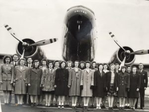 120. [Women at Work]. [1940s Photo Album of United Airlines Stewardess Trainees]. Image